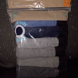 Boys' Classic Briefs 7-Pack - Blue, Navy, Gray